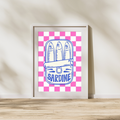 Sardines Checked Background